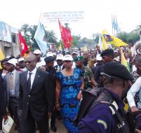 Masimanimba s’est jeté dans la rue dès l’annonce de la prise de Goma par les rebelles du M23. LE SOFT.