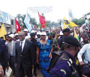 Masimanimba s’est jeté dans la rue dès l’annonce de la prise de Goma par les rebelles du M23. LE SOFT.